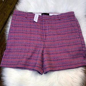 Banana Republic Tweed Tailored Short (Red, Purple)